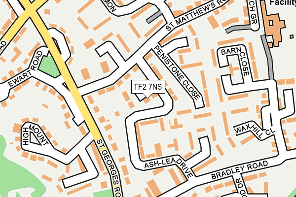TF2 7NS map - OS OpenMap – Local (Ordnance Survey)