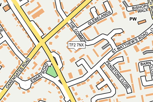 TF2 7NX map - OS OpenMap – Local (Ordnance Survey)
