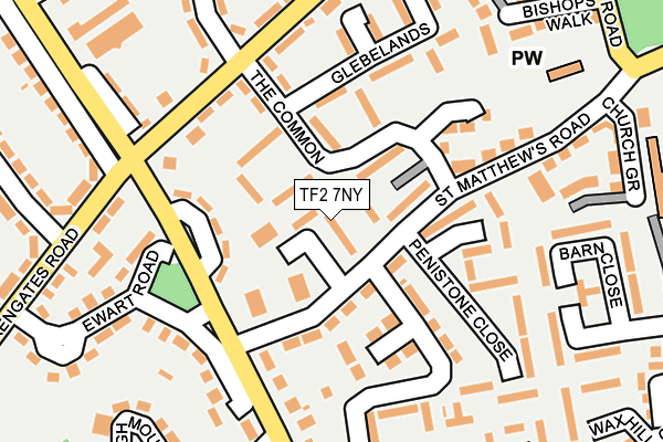 TF2 7NY map - OS OpenMap – Local (Ordnance Survey)
