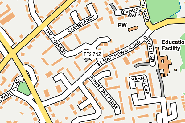 TF2 7NZ map - OS OpenMap – Local (Ordnance Survey)