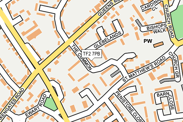 TF2 7PB map - OS OpenMap – Local (Ordnance Survey)