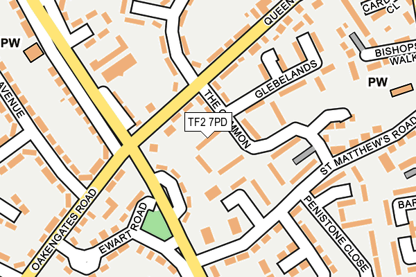 TF2 7PD map - OS OpenMap – Local (Ordnance Survey)