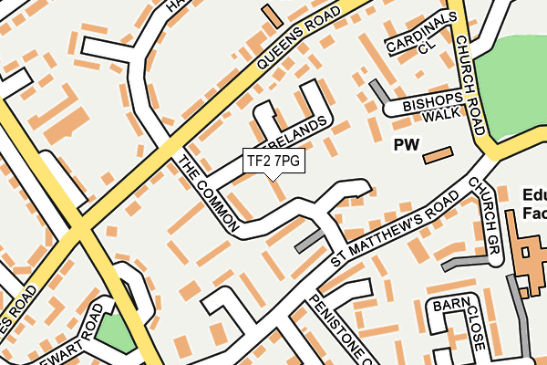 TF2 7PG map - OS OpenMap – Local (Ordnance Survey)