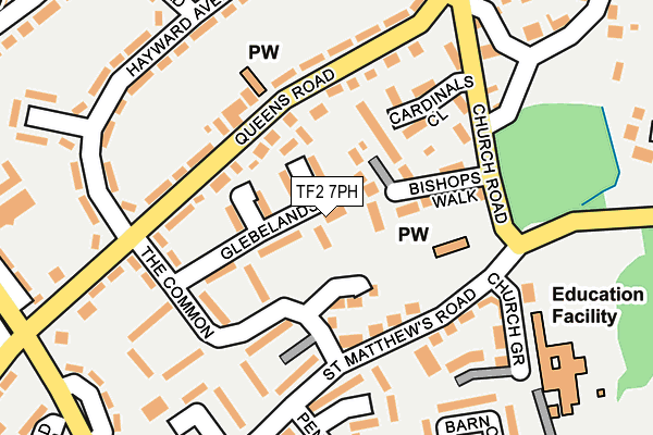 TF2 7PH map - OS OpenMap – Local (Ordnance Survey)
