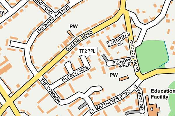 TF2 7PL map - OS OpenMap – Local (Ordnance Survey)