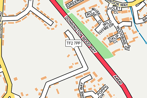 TF2 7PP map - OS OpenMap – Local (Ordnance Survey)