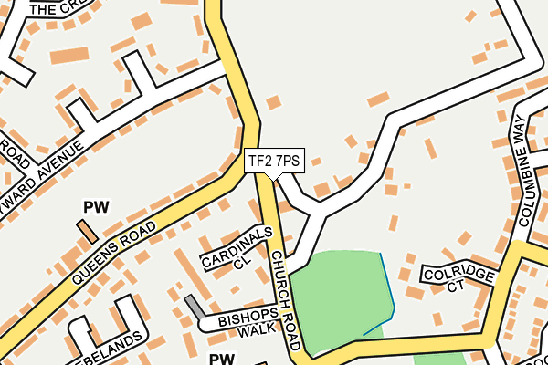TF2 7PS map - OS OpenMap – Local (Ordnance Survey)