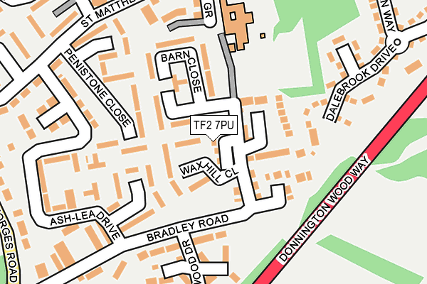 TF2 7PU map - OS OpenMap – Local (Ordnance Survey)