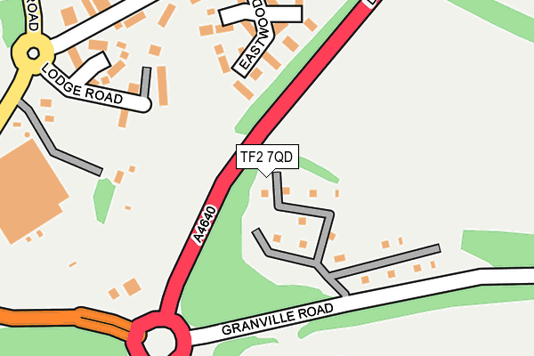 TF2 7QD map - OS OpenMap – Local (Ordnance Survey)