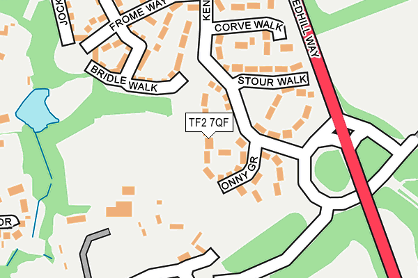 TF2 7QF map - OS OpenMap – Local (Ordnance Survey)