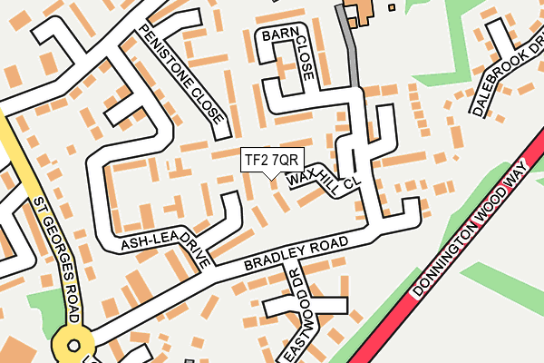 TF2 7QR map - OS OpenMap – Local (Ordnance Survey)