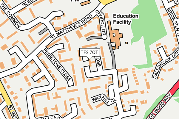 TF2 7QT map - OS OpenMap – Local (Ordnance Survey)