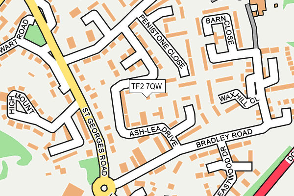 TF2 7QW map - OS OpenMap – Local (Ordnance Survey)