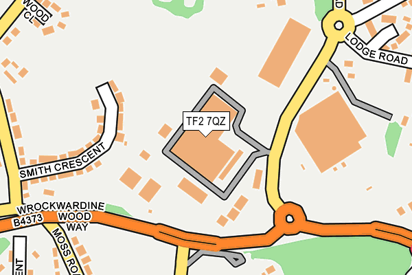 TF2 7QZ map - OS OpenMap – Local (Ordnance Survey)