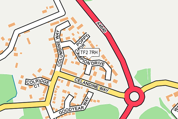 TF2 7RH map - OS OpenMap – Local (Ordnance Survey)