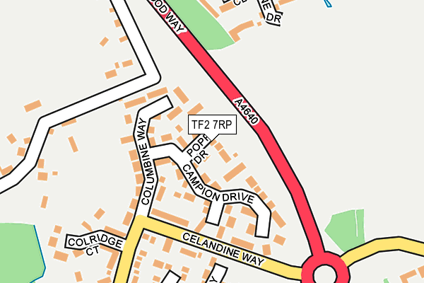 TF2 7RP map - OS OpenMap – Local (Ordnance Survey)