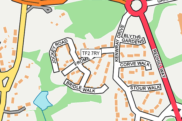TF2 7RY map - OS OpenMap – Local (Ordnance Survey)