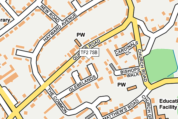 TF2 7SB map - OS OpenMap – Local (Ordnance Survey)