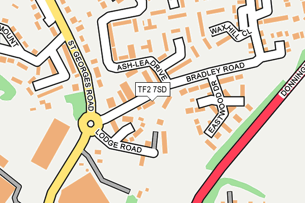 TF2 7SD map - OS OpenMap – Local (Ordnance Survey)