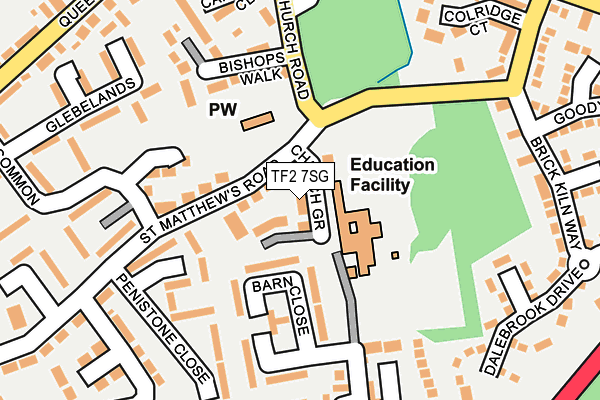 TF2 7SG map - OS OpenMap – Local (Ordnance Survey)