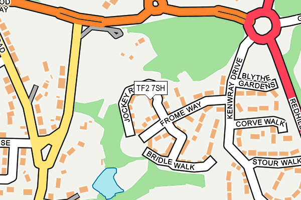TF2 7SH map - OS OpenMap – Local (Ordnance Survey)