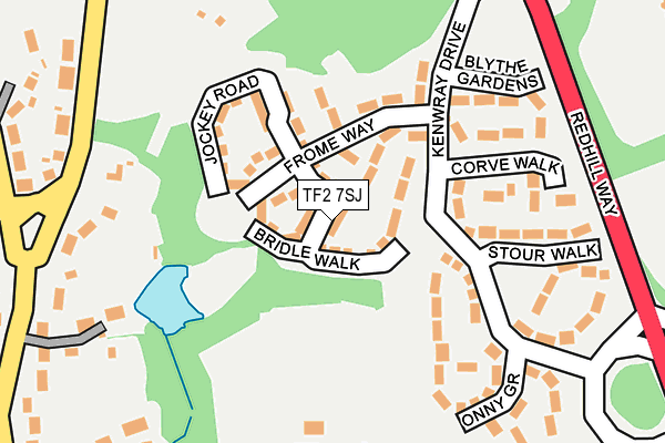 TF2 7SJ map - OS OpenMap – Local (Ordnance Survey)