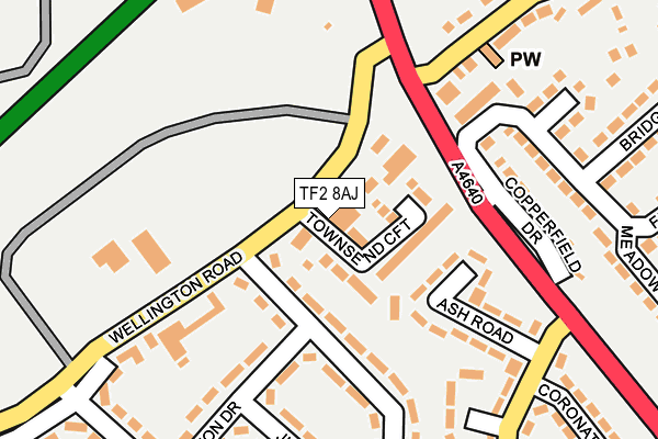 TF2 8AJ map - OS OpenMap – Local (Ordnance Survey)
