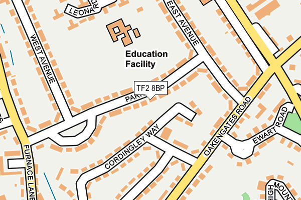 TF2 8BP map - OS OpenMap – Local (Ordnance Survey)
