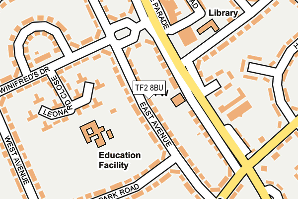 TF2 8BU map - OS OpenMap – Local (Ordnance Survey)