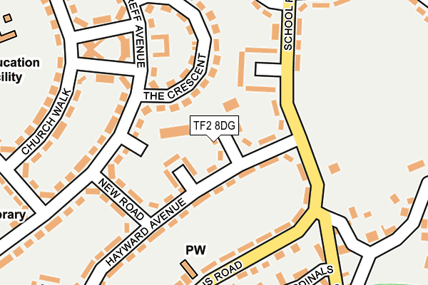 TF2 8DG map - OS OpenMap – Local (Ordnance Survey)