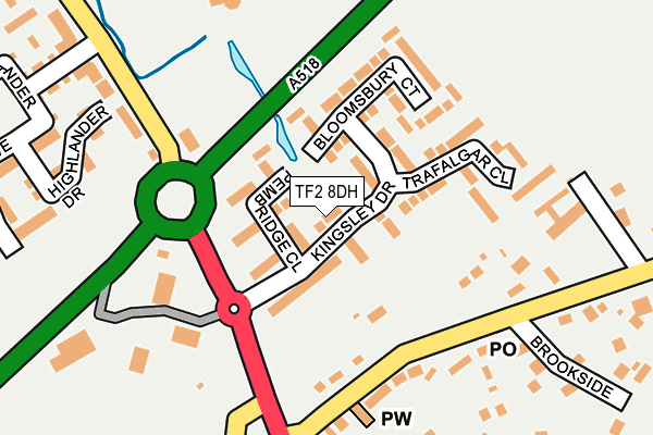 TF2 8DH map - OS OpenMap – Local (Ordnance Survey)