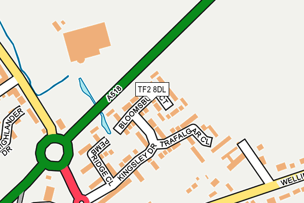 TF2 8DL map - OS OpenMap – Local (Ordnance Survey)