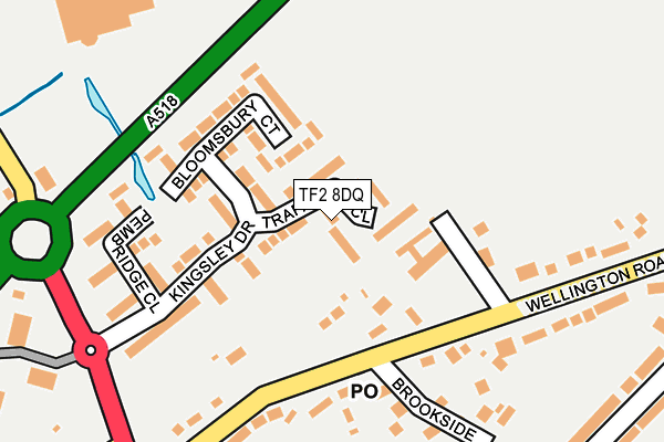 TF2 8DQ map - OS OpenMap – Local (Ordnance Survey)