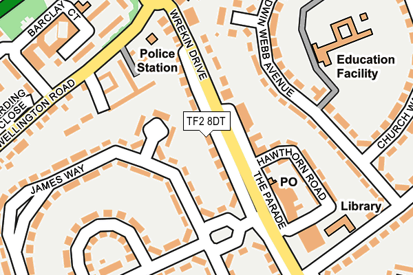 TF2 8DT map - OS OpenMap – Local (Ordnance Survey)