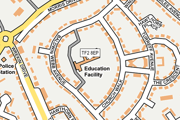 TF2 8EP map - OS OpenMap – Local (Ordnance Survey)