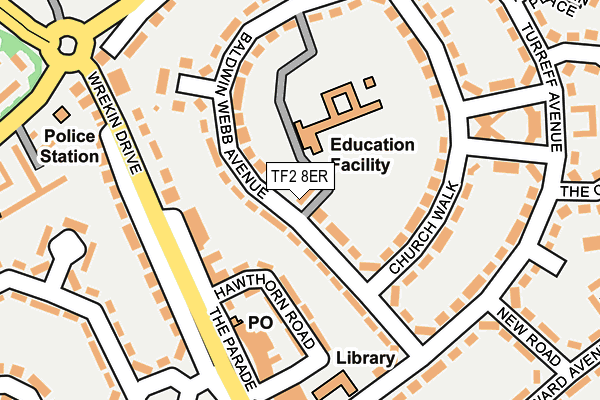 TF2 8ER map - OS OpenMap – Local (Ordnance Survey)