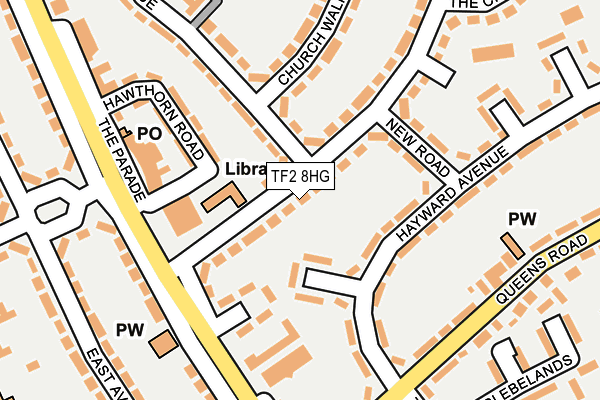TF2 8HG map - OS OpenMap – Local (Ordnance Survey)