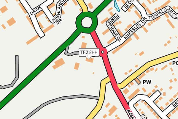 TF2 8HH map - OS OpenMap – Local (Ordnance Survey)