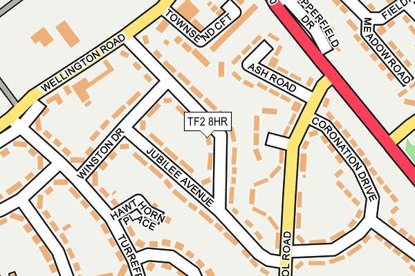 TF2 8HR map - OS OpenMap – Local (Ordnance Survey)