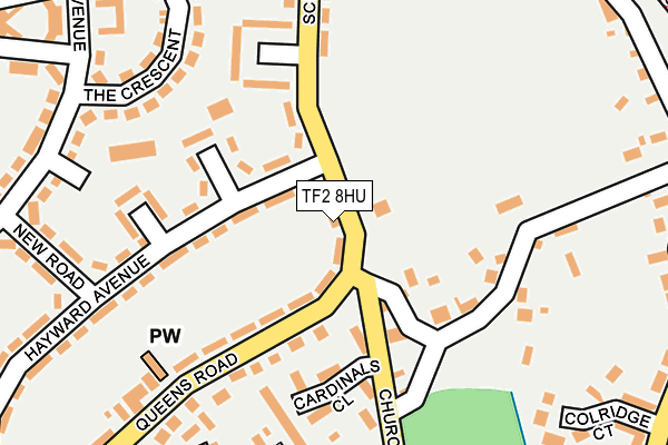 TF2 8HU map - OS OpenMap – Local (Ordnance Survey)