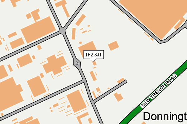 TF2 8JT map - OS OpenMap – Local (Ordnance Survey)