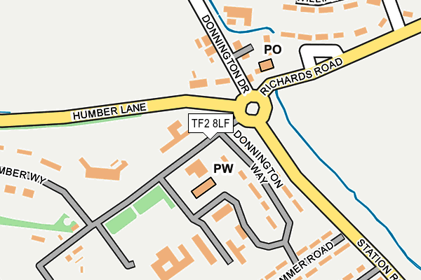 TF2 8LF map - OS OpenMap – Local (Ordnance Survey)