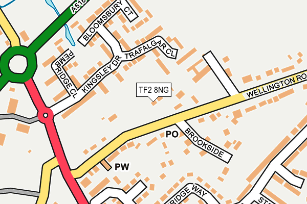 TF2 8NG map - OS OpenMap – Local (Ordnance Survey)