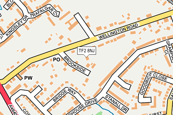TF2 8NJ map - OS OpenMap – Local (Ordnance Survey)