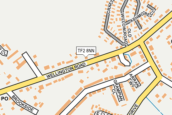 TF2 8NN map - OS OpenMap – Local (Ordnance Survey)