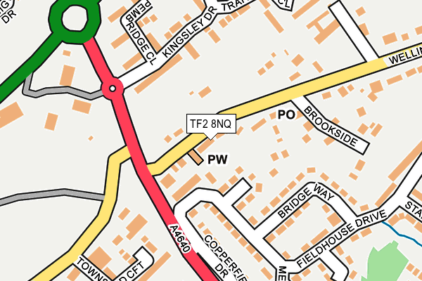 TF2 8NQ map - OS OpenMap – Local (Ordnance Survey)