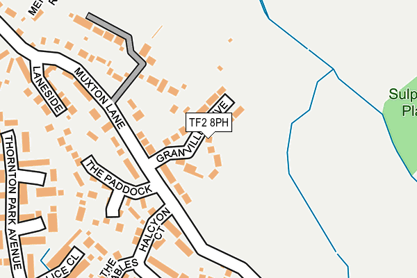 TF2 8PH map - OS OpenMap – Local (Ordnance Survey)