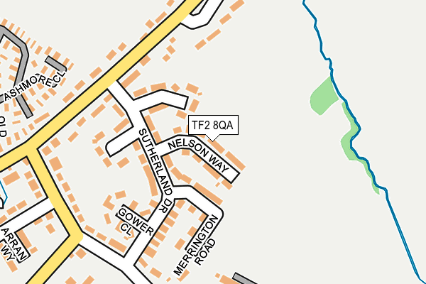 TF2 8QA map - OS OpenMap – Local (Ordnance Survey)