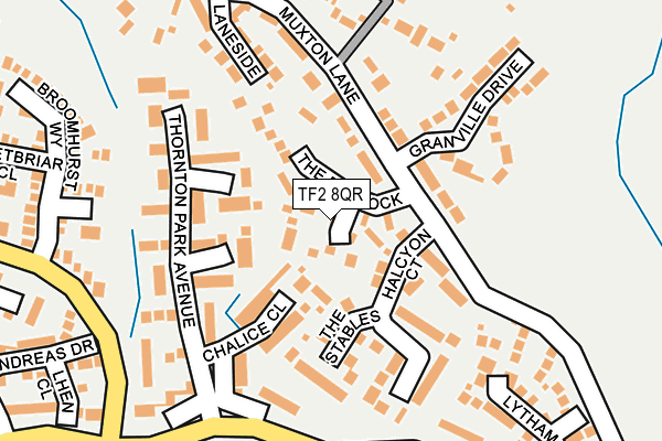 TF2 8QR map - OS OpenMap – Local (Ordnance Survey)