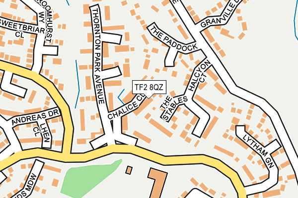 TF2 8QZ map - OS OpenMap – Local (Ordnance Survey)